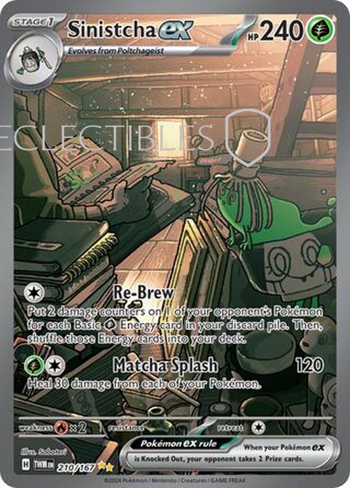 Pokemon Twilight Masquerade 210/167 Sinistcha ex