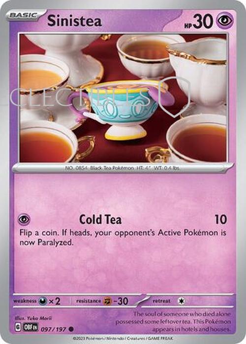 Pokemon Obsidian Flame 097/197 Sinistea  Reverse Holo