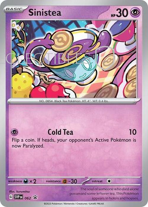 Pokemon SV Black Star Promos SV 062 Sinistea