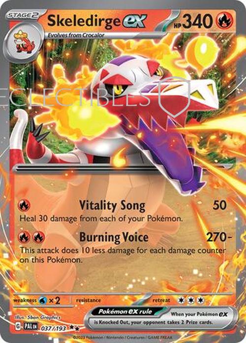 Pokemon Paldea Evolved  037/193 Skeledirge ex