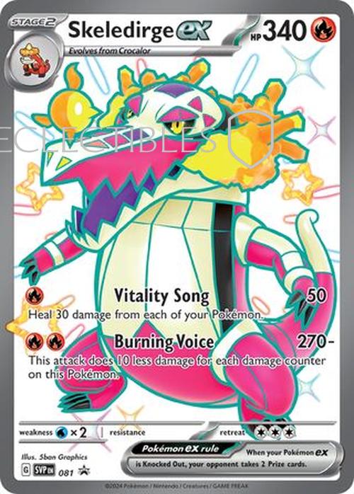 Pokemon SV Black Star Promos SV 081 Skeledirge ex