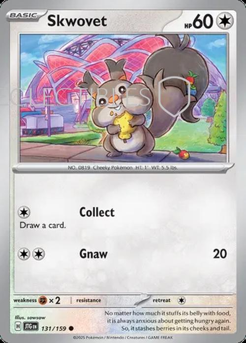Pokemon Journey Together 131/159 Skwovet Reverse Holo