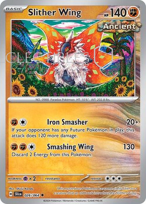 Pokemon Shrouded Fable 026/064 Slither Wing Holo