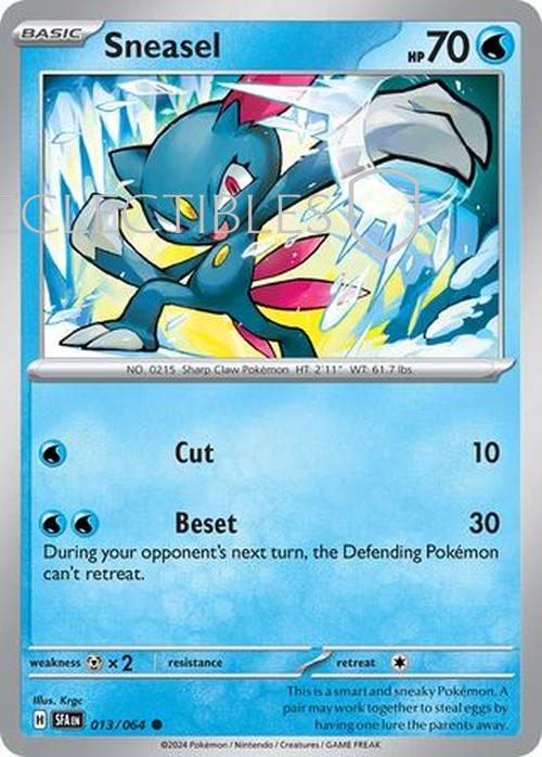 Pokemon Shrouded Fable 013/064 Sneasel  Reverse Holo