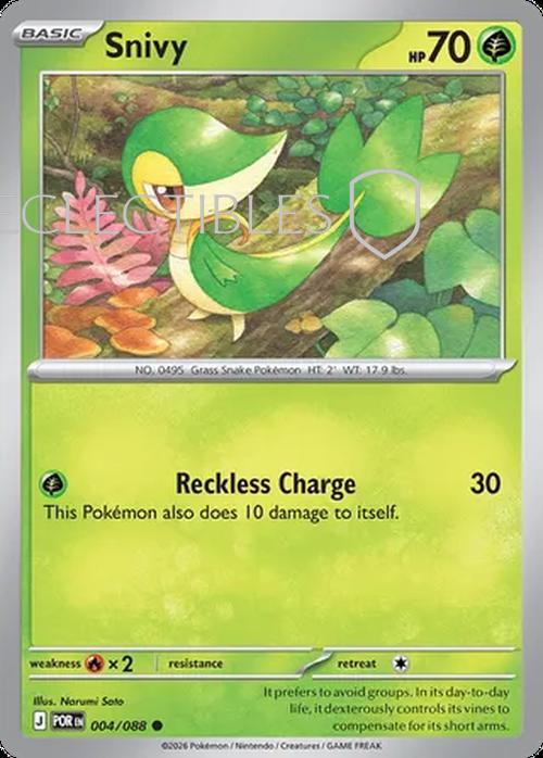 Pokemon Perfect Order 004/88 Snivy  Reverse Holo