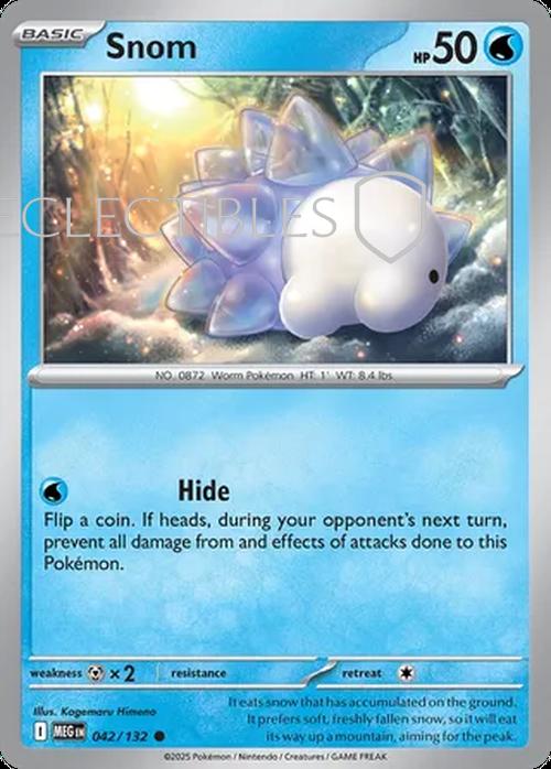 Pokemon Mega Evolutions 042/132 Snom  Reverse Holo