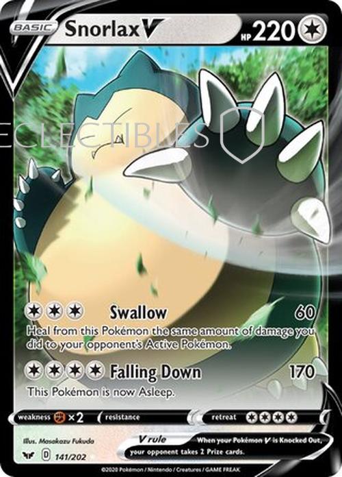 Pokemon Sword & Shield 141/202 Snorlax V
