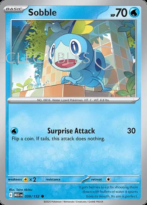 Pokemon Mega Evolutions 039/132 Sobble  Reverse Holo