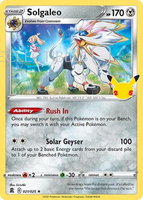 Pokemon Celebrations 021/25 Solgaleo