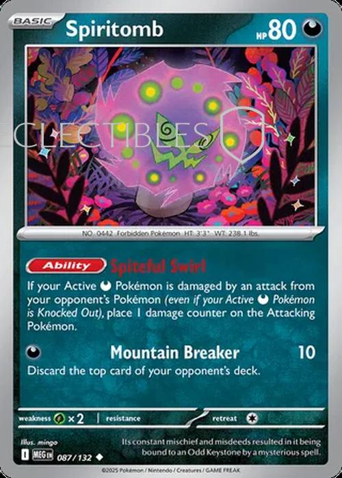 Pokemon Mega Evolutions 087/132 Spiritomb  Reverse Holo