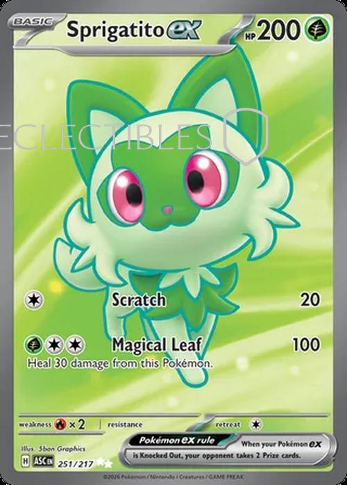 Pokemon Ascended Heroes 251/217 Sprigatito ex