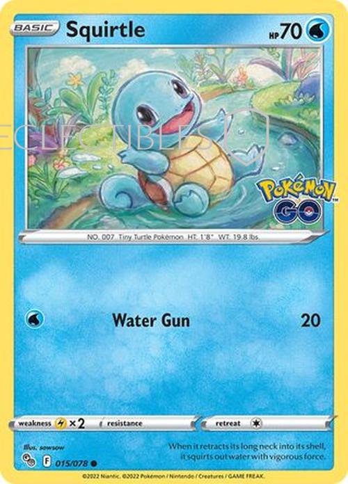 Pokemon Go 015/078 Squirtle  Reverse Holo