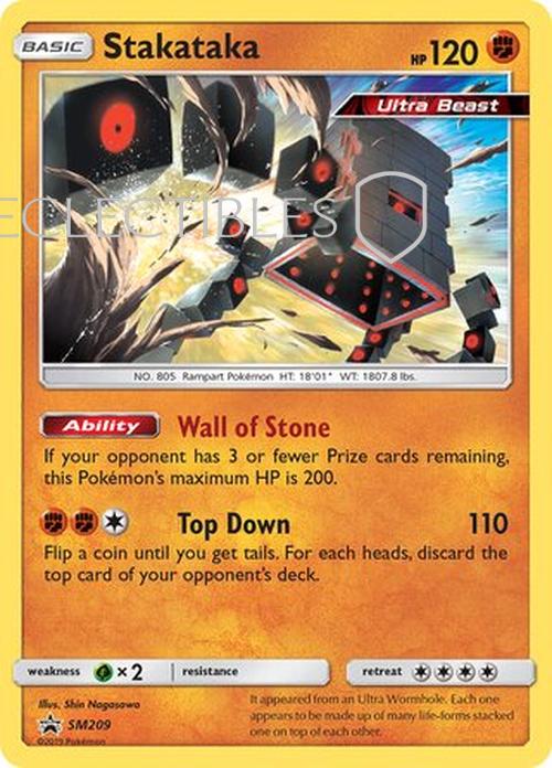 Pokemon SM Black Star Promos SM209 Stakataka