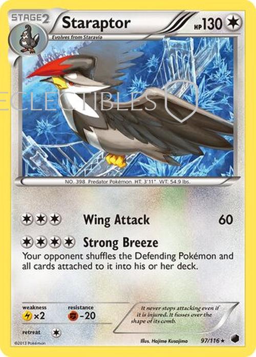 Pokemon Steam Siege 097/114 Hawlucha  Reverse Holo