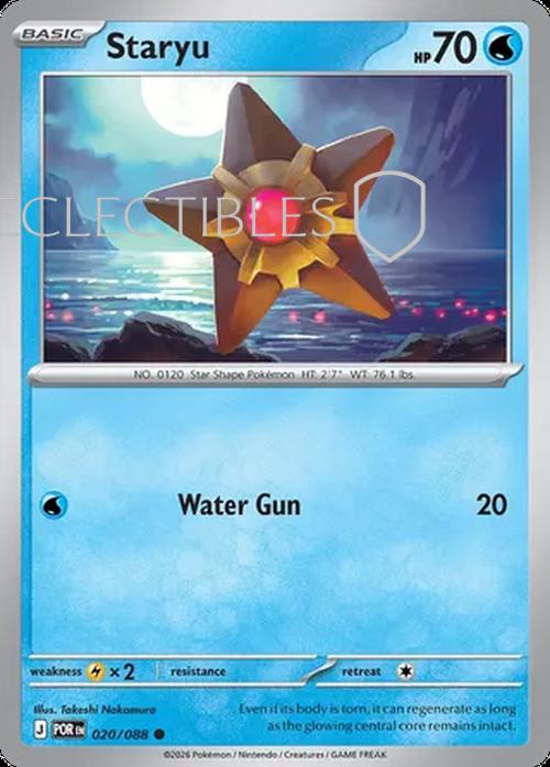 Pokemon Perfect Order 020/88 Staryu  Reverse Holo