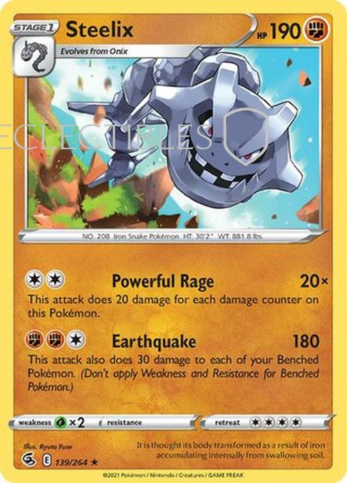 Pokemon Fusion Strike 139/264 Steelix Holo