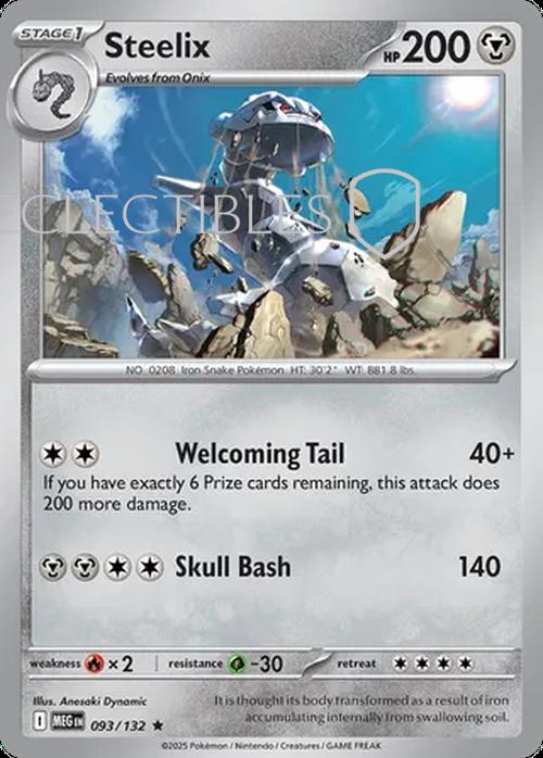Pokemon Mega Evolutions 093/132 Steelix  Reverse Holo