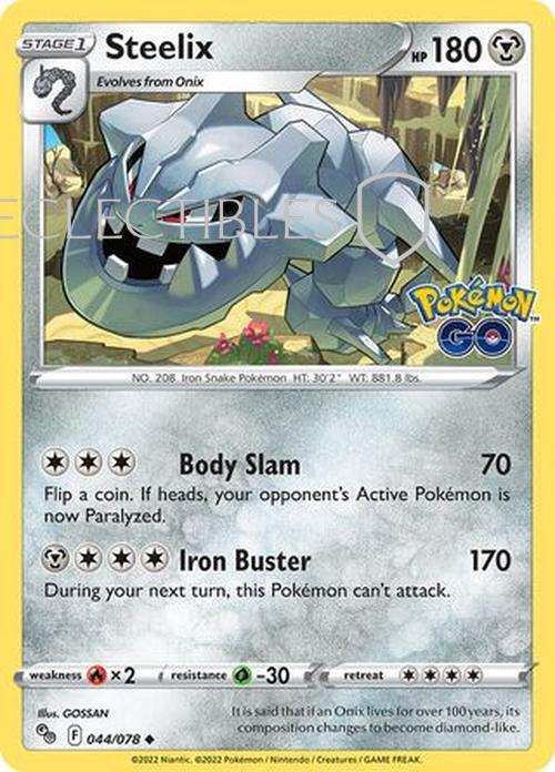 Pokemon Go 044/078 Steelix  Reverse Holo