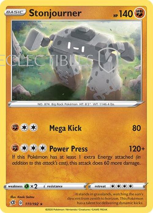 Pokemon Rebel Clash 111/192 Stonjourner Holo
