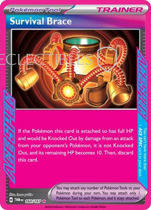 Pokemon Twilight Masquerade 164/167 Survival Brace