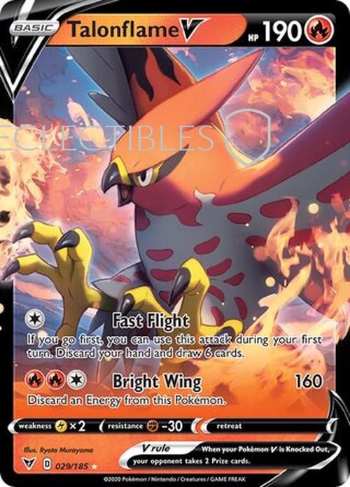 Pokemon Vivid Voltage 029/185 Talonflame V