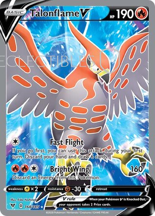 Pokemon Vivid Voltage 168/185 Talonflame V