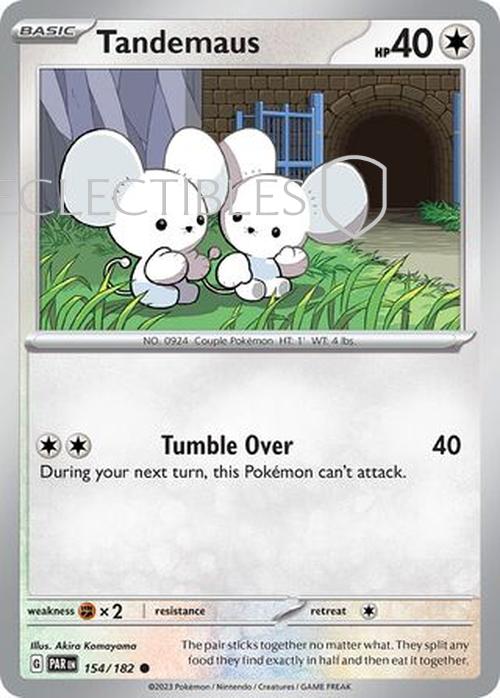 Pokemon Paradox Rift 154/182 Tandemaus  Reverse Holo