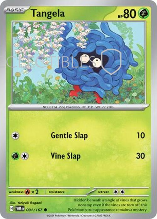 Pokemon Twilight Masquerade 001/167 Tangela  Reverse Holo