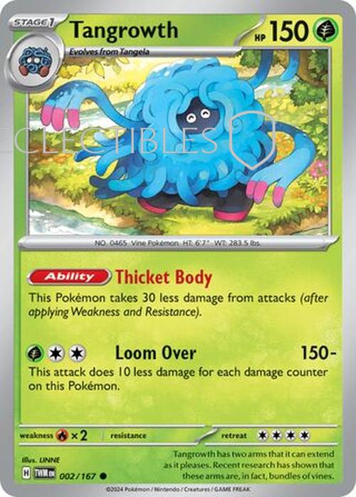Pokemon Twilight Masquerade 002/167 Tangrowth  Reverse Holo