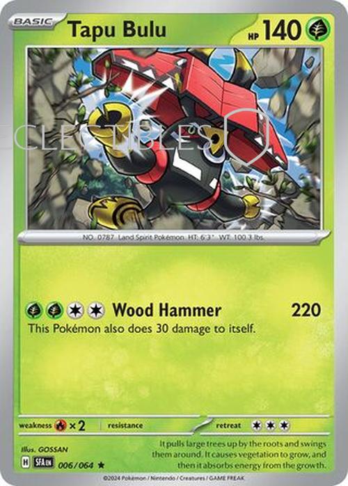 Pokemon Shrouded Fable 006/064 Tapu Bulu Holo