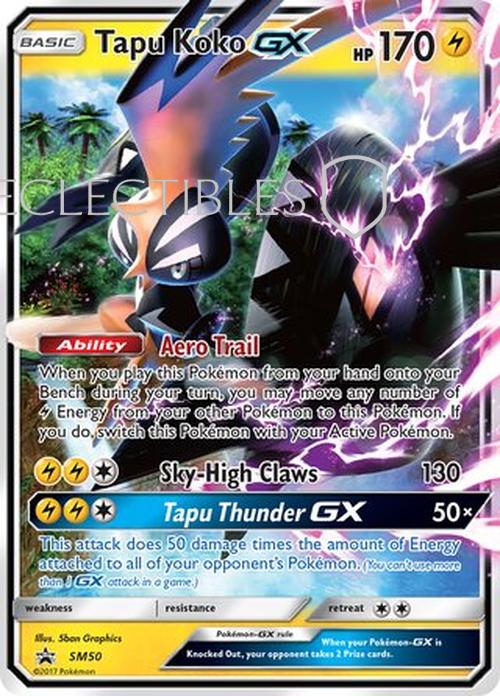 Pokemon SM Black Star Promos SM050 Tapu Koko-GX
