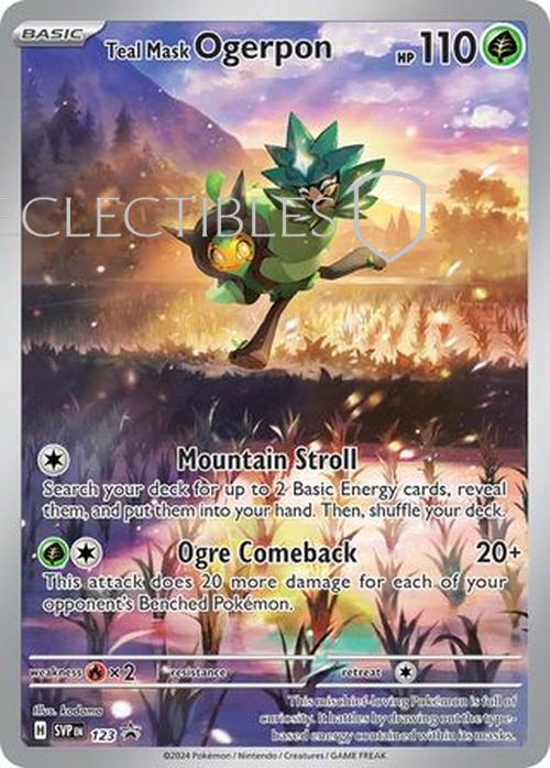 Pokemon SV Black Star Promos SV 123 Teal Mask Ogerpon