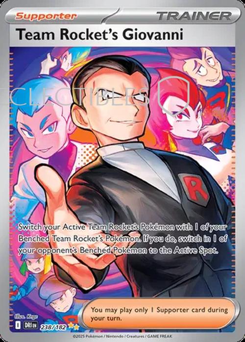 Pokemon Destined Rivals 238/182 Team Rockets Giovanni