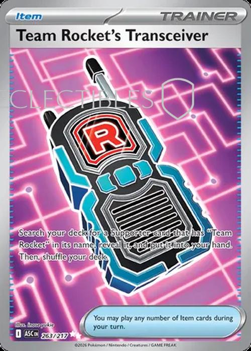 Pokemon Ascended Heroes 263/217 Team Rockets Transceiver