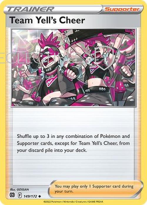 Pokemon Brilliant Stars 149/172 Team Yell's Cheer Reverse Holo