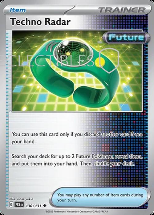 Pokemon Prismatic Evolutions 130/131 Techno Radar Reverse Holo