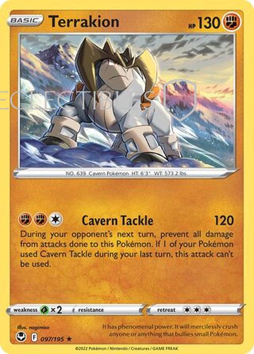 Pokemon Silver Tempest 097/195 Terrakion Holo