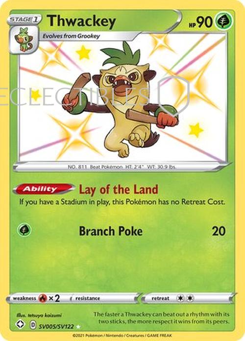 Pokemon Shining Fates SV 005/122 Thwackey
