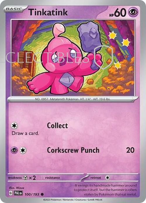 Pokemon Paldea Evolved  100/193 Tinkatink  Reverse Holo