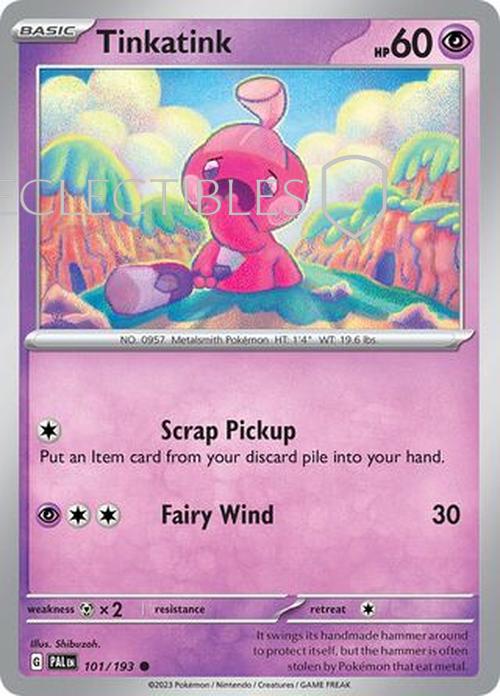 Pokemon Paldea Evolved  101/193 Tinkatink  Reverse Holo