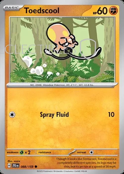 Pokemon Journey Together 088/159 Toedscool Reverse Holo