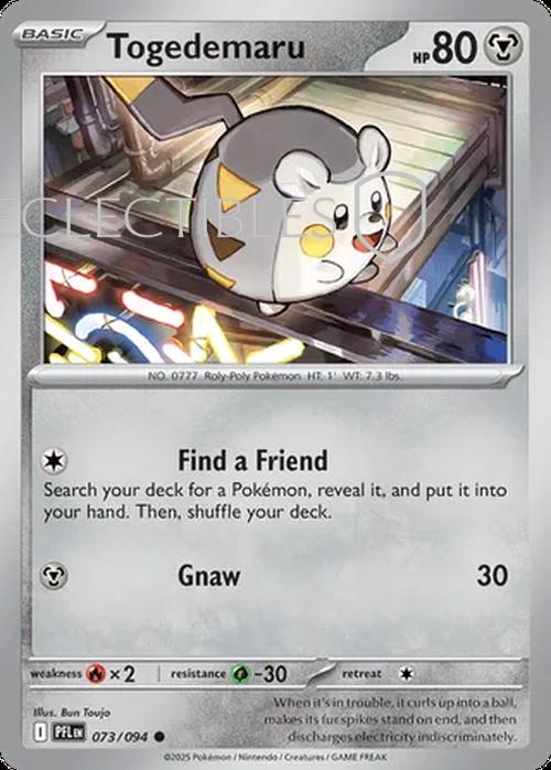 Pokemon Phantasmal Flames 073/094 Togedemaru  Reverse Holo