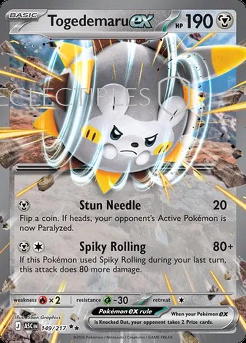 Pokemon Ascended Heroes 149/217 Togedemaru ex
