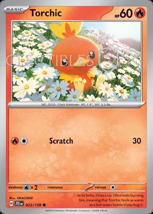 Pokemon Journey Together 022/159 Torchic Reverse Holo