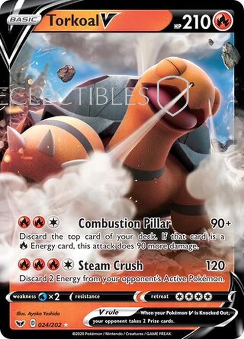 Pokemon Sword & Shield 024/202 Torkoal V