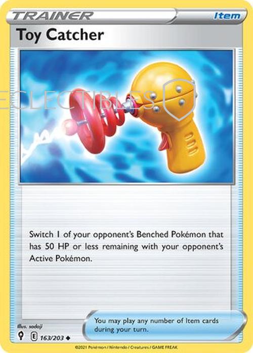 Pokemon Evolving Skies 163/203 Toy Catcher  Reverse Holo