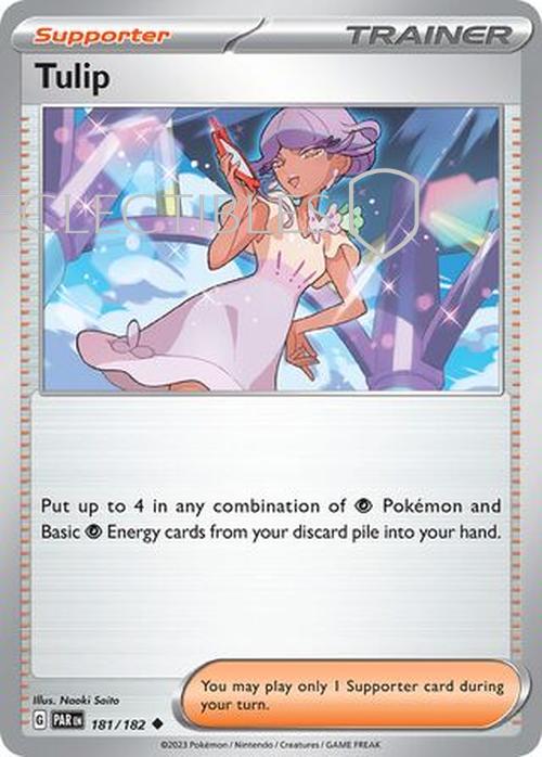 Pokemon Paradox Rift 181/182 Tulip  Reverse Holo