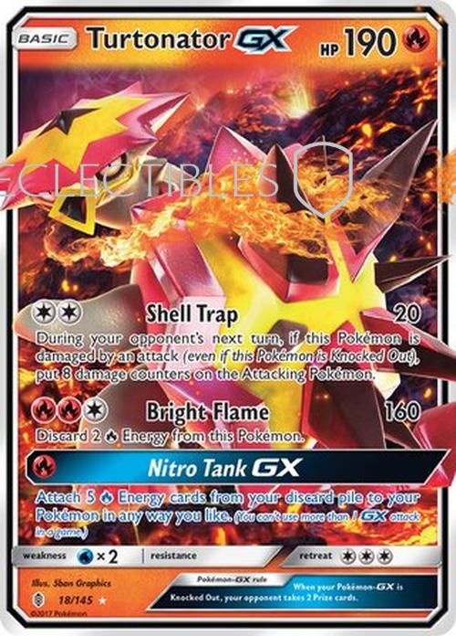 Pokemon Guardians Rising 018/145 Turtonator GX