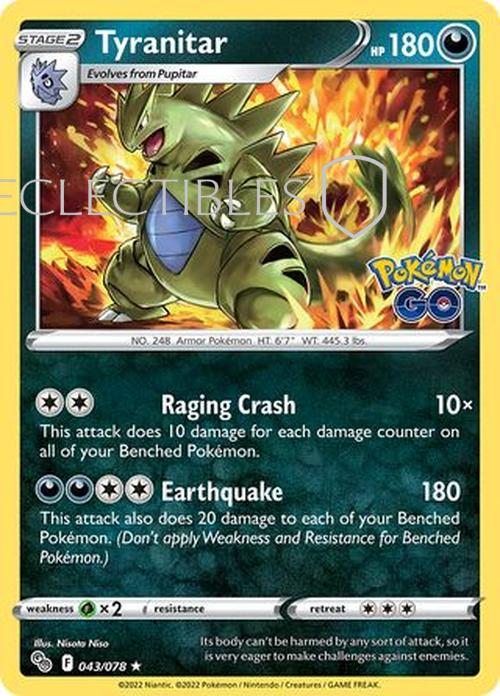 Pokemon Go 043/078 Tyranitar Holo