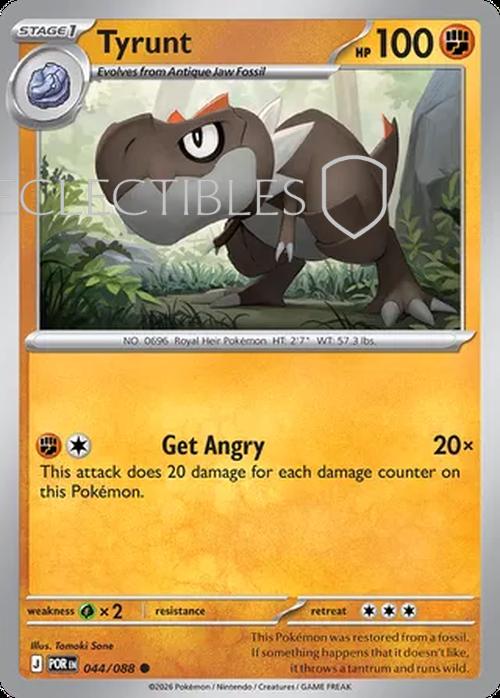 Pokemon Perfect Order 044/88 Tyrunt  Reverse Holo